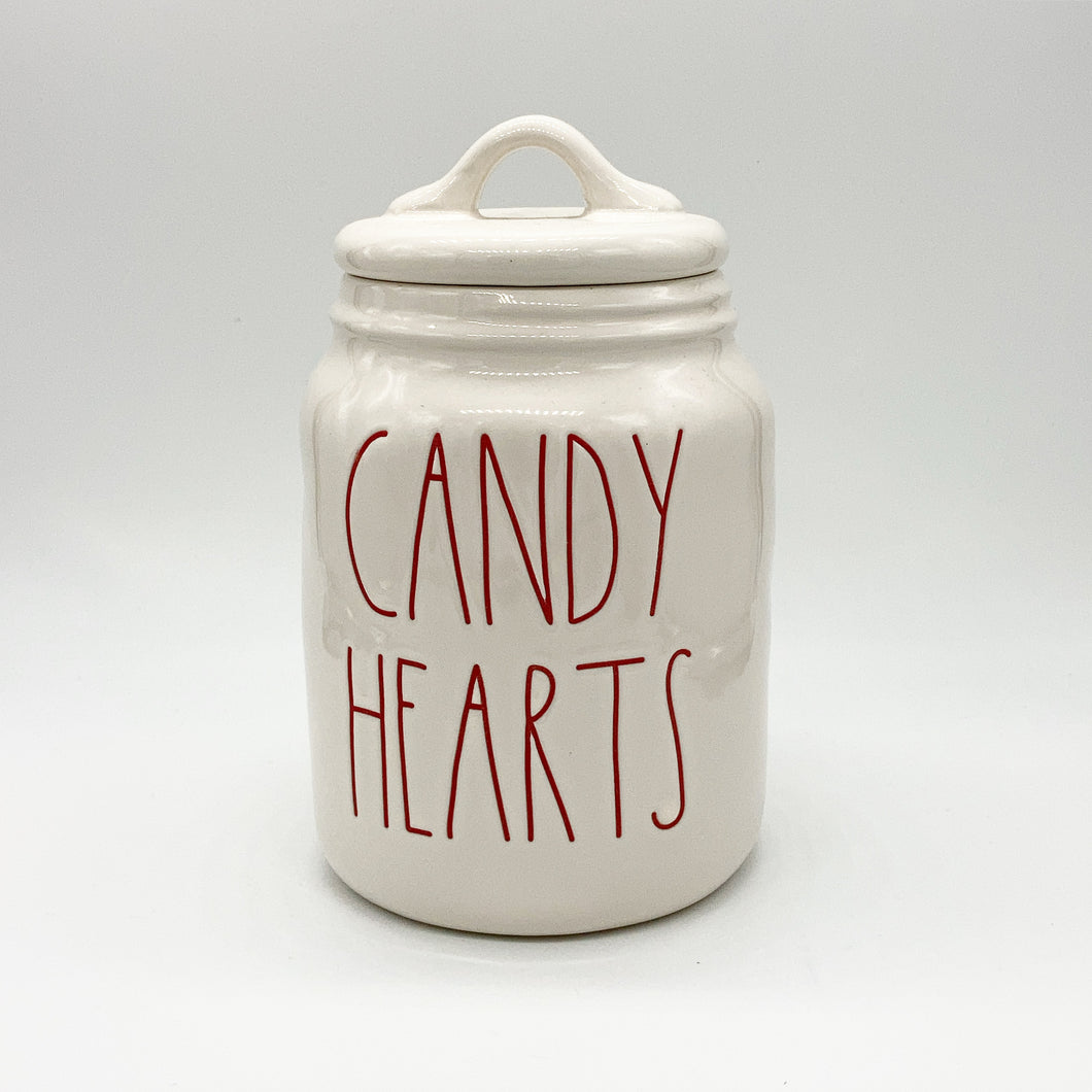 Candy Hearts Canister