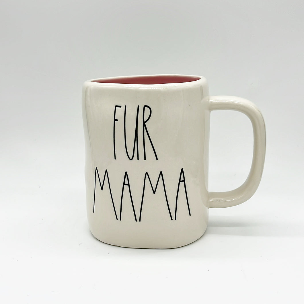 Rae Dunn Fur Mama Mug (Pink Inside)