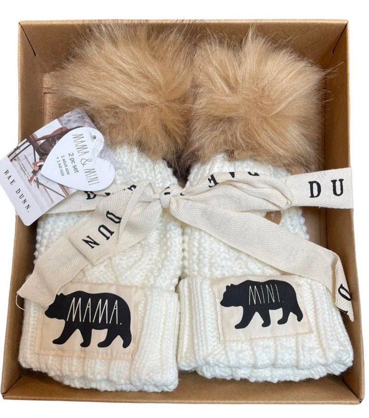 Mama Mini Bear Hat Set